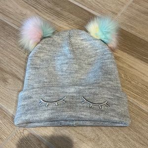 H&M cute hat Pom-poms very cute women XS or kid’s 4-8 NEW